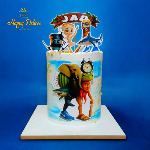 Italian Brainrot Birthday Cake | Happy Delices Italian Brainrot themed birthday cake with funny characters by Happy Delices